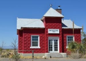 Schoolhouse at Three Rivers in New Mexico.