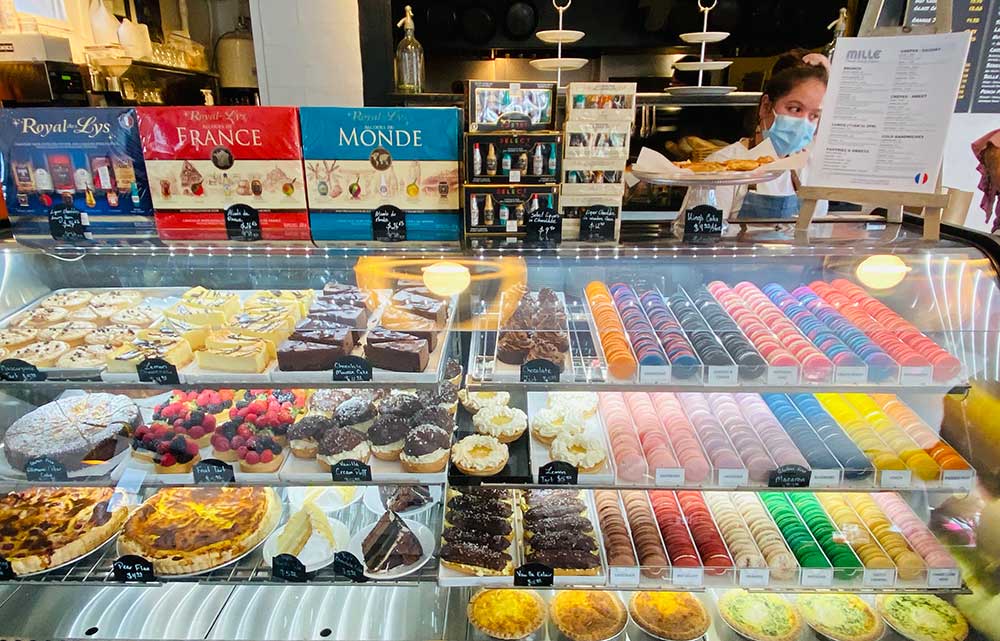 French pastries at Mille in Santa Fe, New Mexico.