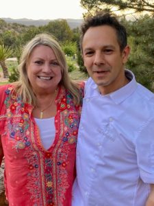 Cheryl Alters Jamison with Chef Jose Fernandez of Terra.