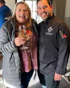 Chef Pablo with writer Cheryl Alters Jamison