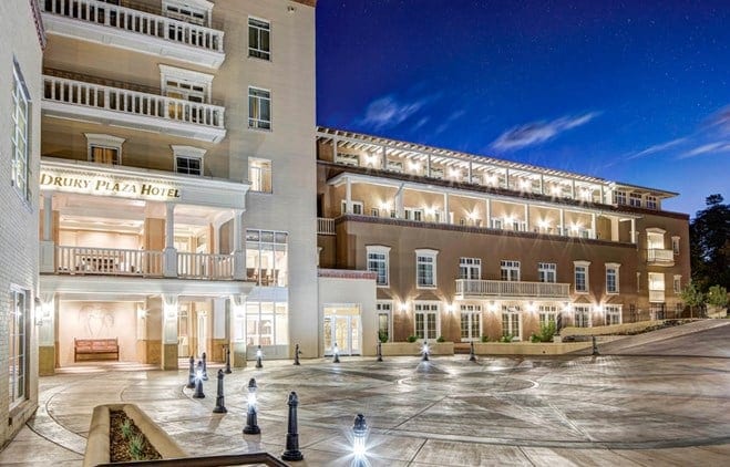 Exterior of Drury Plaza Hotel