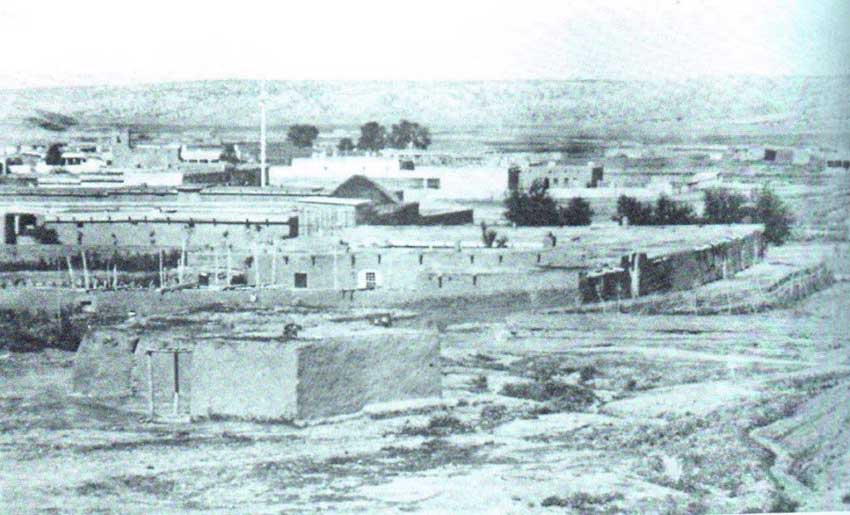 Old image of Fort Craig in New Mexico.