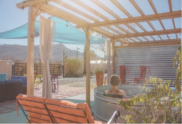 Hot Spring glamp camp. Where to soak in new mexico