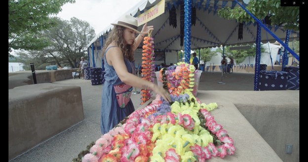 artists at International folk art market