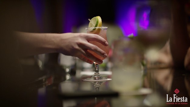 a cocktail at la fiesta lounge