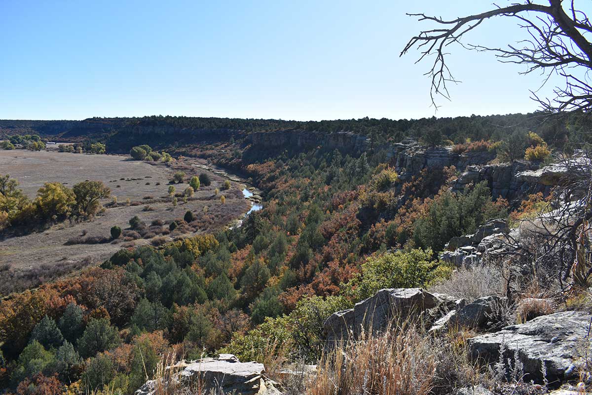 Las Vegas NWR Rio Mora Overlook view.