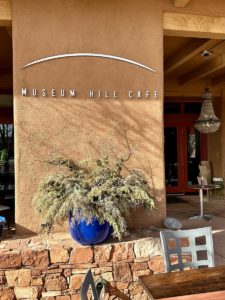The sign for the Museum Hill Cafe.