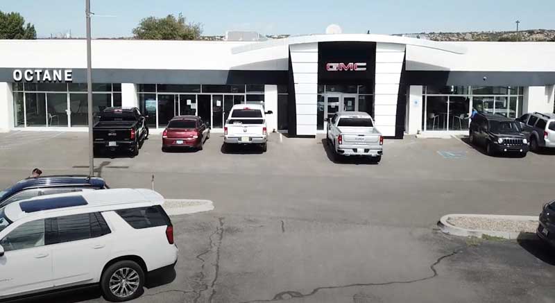 Octane GMC building and parking lot.