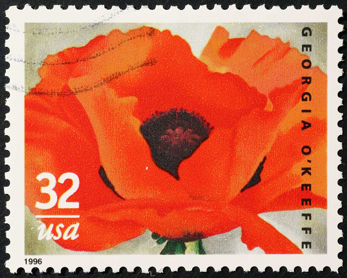 Georgia O'Keeffe stamp