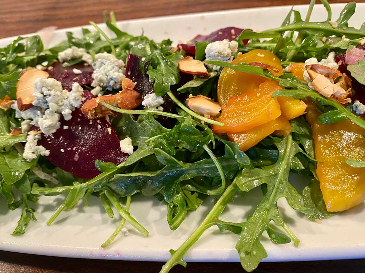 Beet and blue cheese salad at Pranzo Italian Grill