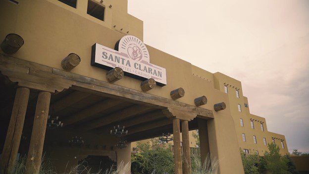 entrance to santa claran hotel and casino