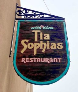 Tia Sophia's sign, Santa Fe, New Mexico