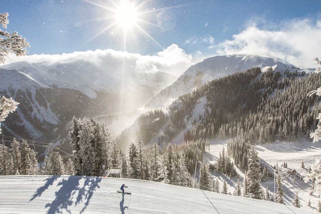 Skier at Taos Ski Valley