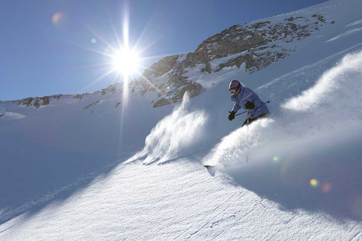 Skier at Wolf Creek, photo by Scott DW Smith.